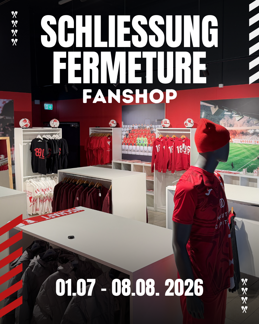 Der Fanshop geht in die Sommerpause!