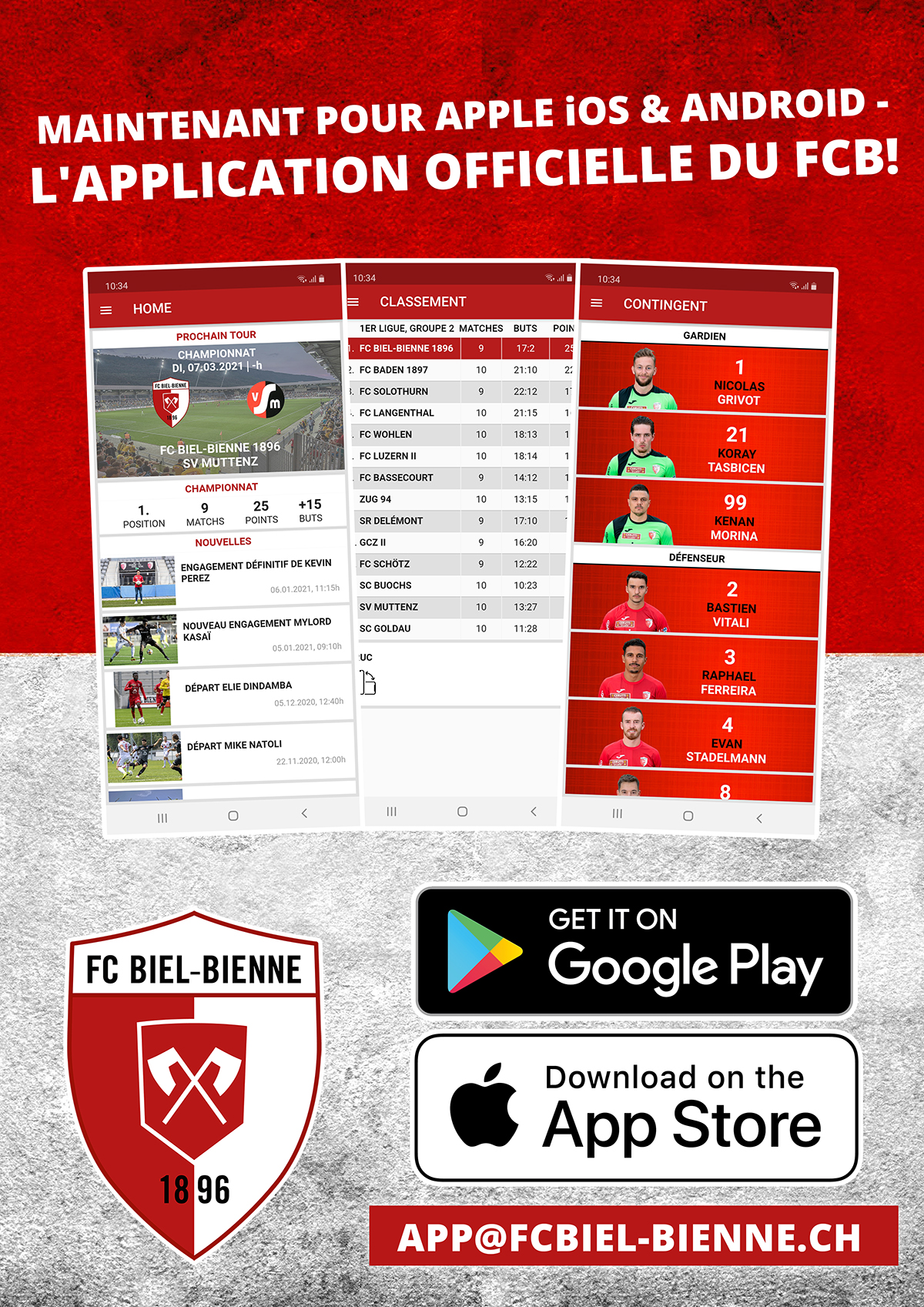 L'application officielle du FCB pour iOS & Android