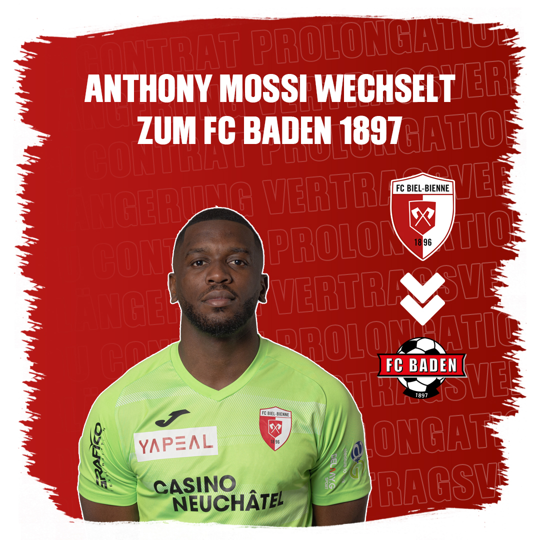Anthony Mossi rejoint le FC Baden 1897 en Challenge League