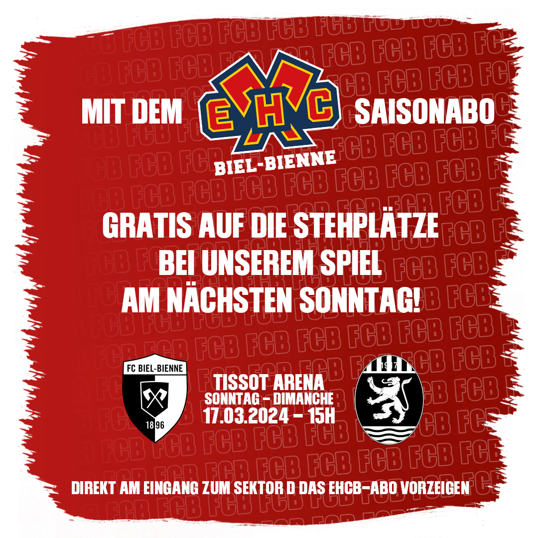Mit dem EHCB-Abo gratis auf die Stehplätze