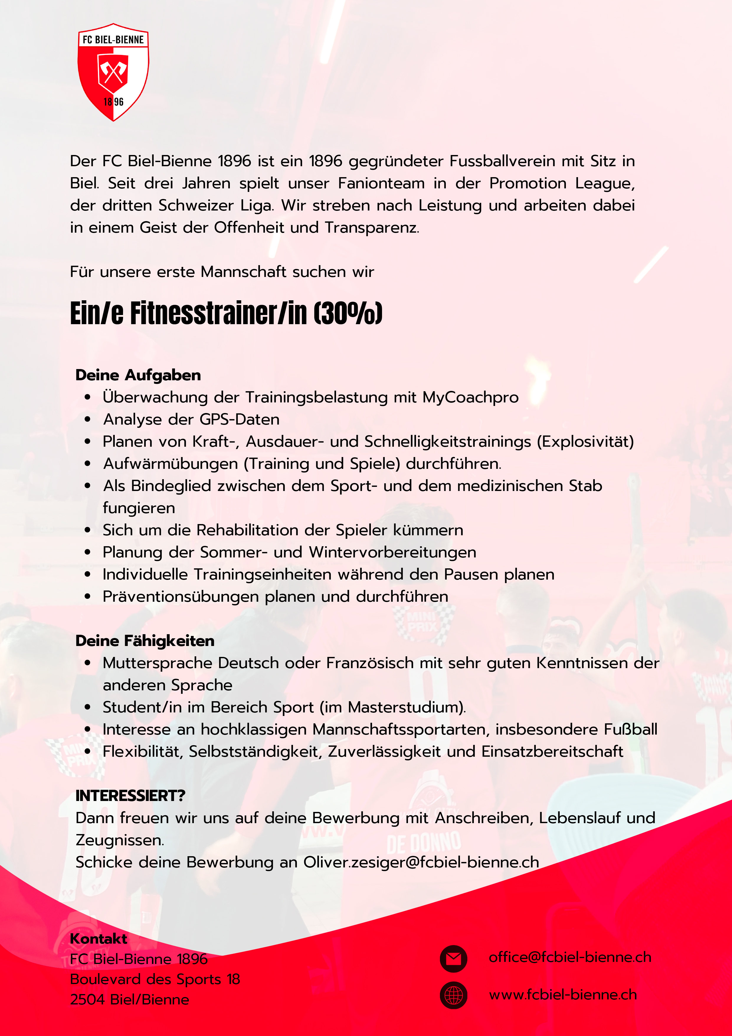 Gesucht: Fitnesstrainer