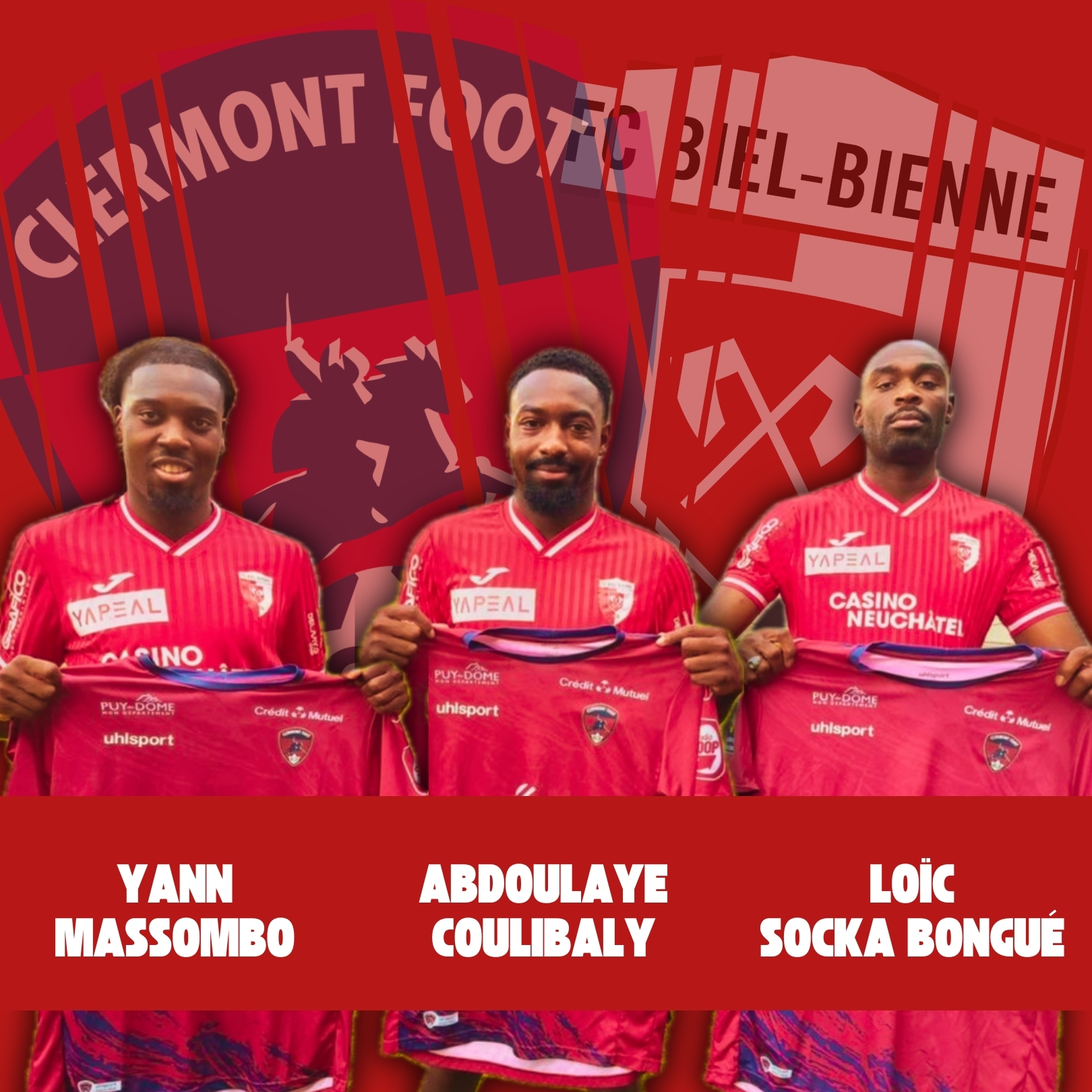 Deux anciens et un nouveau de Clermont