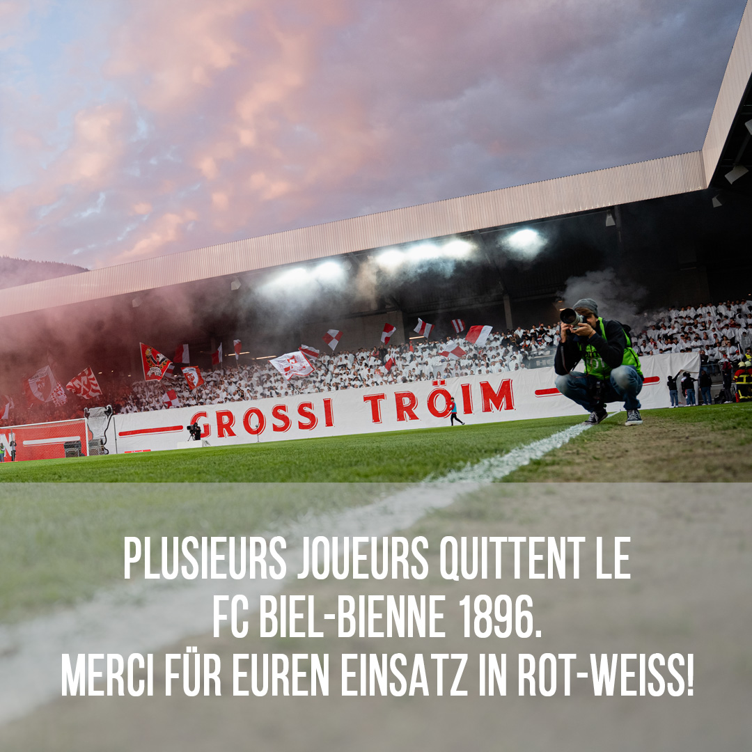 Plusieurs joueurs quittent le FC Biel-Bienne 1896