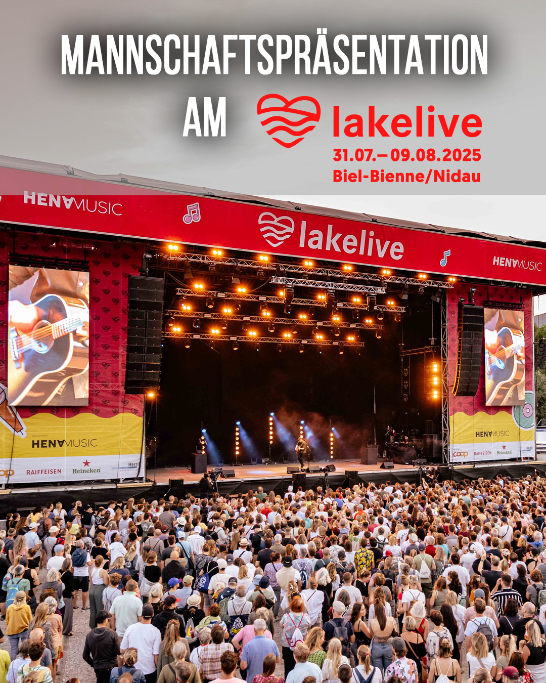 Présentation de l'équipe au Lakelive
