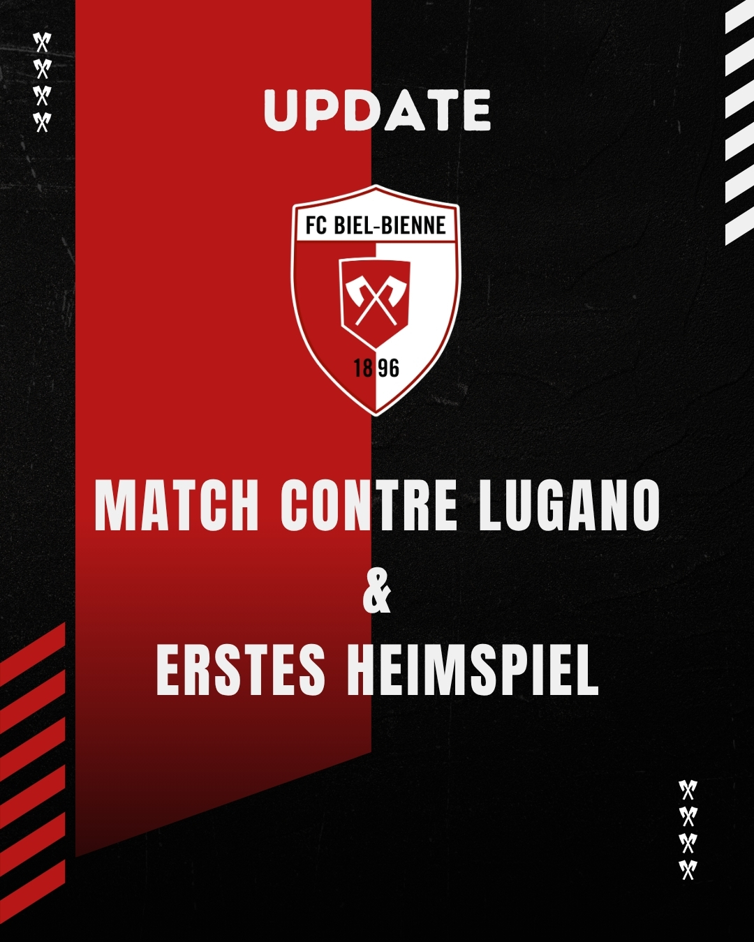 Informations concernant le match contre Lugano et le premier match à domicile à la Tissot Arena
