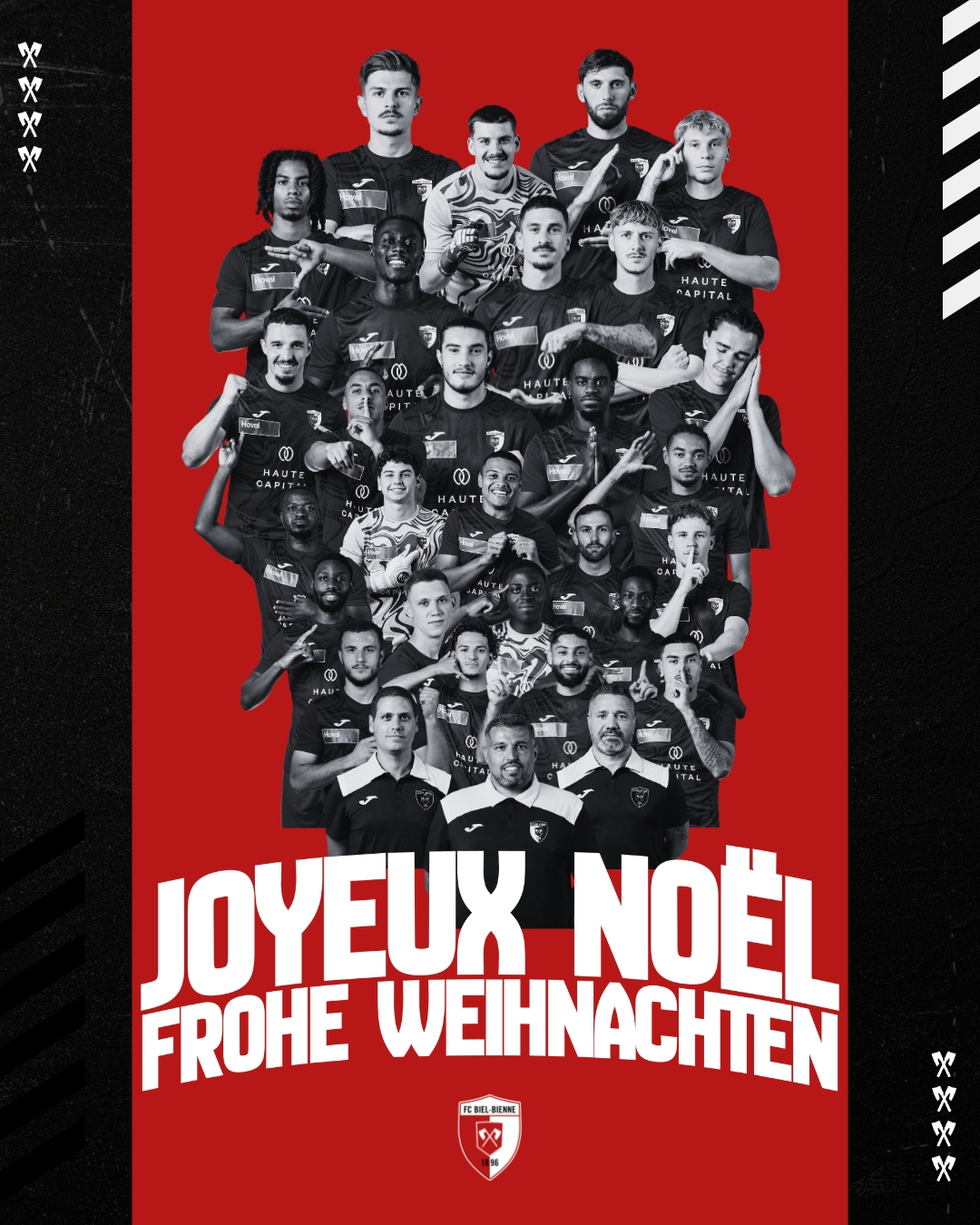 Le FC Biel-Bienne 1896 vous souhaite un joyeux Noël