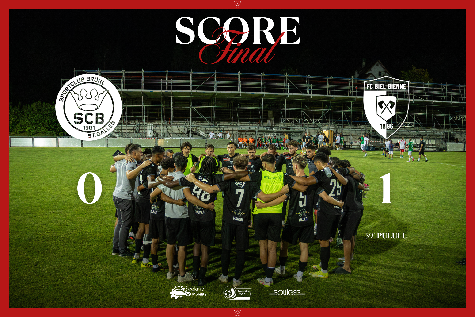 Courte victoire 1:0 à Saint-Gall